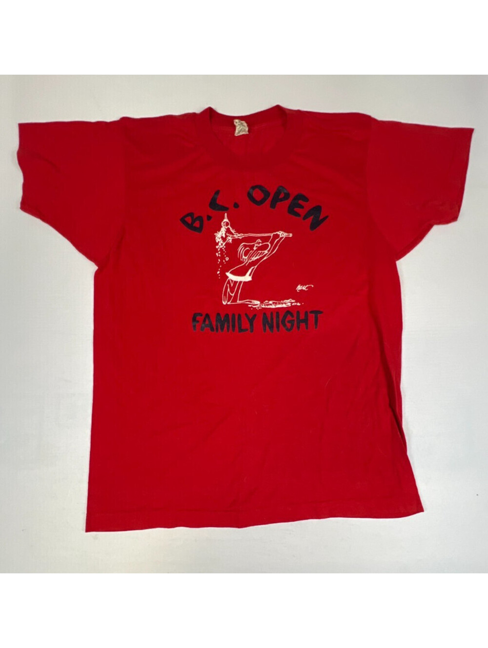 Vintage 80s Screen Stars BC Open Family Night Golf Tournament T Shirt Large USA